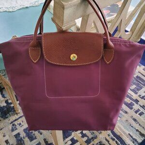 Longchamp LePliage Small Original Tote in Burgundy Like New